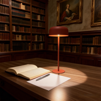 Lampe de table LED moderne IP54 solaire rechargeable USB-C, à intensité variable, avec capteur tactile, abat-jour en métal, sans fil, portable, pour bureau extérieur