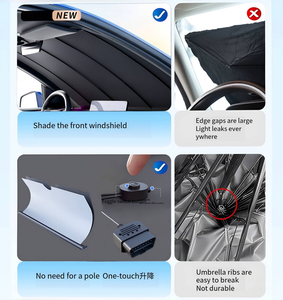 Parasol Eléctrico Retráctil Inteligente para Parabrisas, con Elevación Automática One-Touch, Visera para Ventana Delantera, Aislamiento Térmico, Protección UV, Universal - Product Image 4