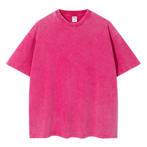 Camiseta de Hombre de Alta Calidad, Oversize, 100% Algodón Tejido, Estilo Urbano, Impresión DTG, Lavado Ácido, Anti-Pilling, Cuello Redondo - Product Image 3