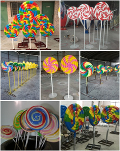 Grand parc à thème candyland décoration festival <span class=keywords><strong>de</strong></span> la nourriture <span class=keywords><strong>fibre</strong></span> <span class=keywords><strong>de</strong></span> <span class=keywords><strong>verre</strong></span> Whirly licorne pop sucette <span class=keywords><strong>canne</strong></span> à sucre beignet beignet en <span class=keywords><strong>fibre</strong></span> <span class=keywords><strong>de</strong></span> <span class=keywords><strong>verre</strong></span> - Product Image 6