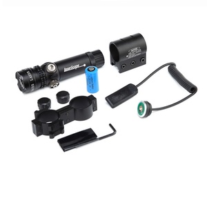 Kit de pointeur laser rouge tactique portable avec support et interrupteur à pression à distance, outil d'alignement de visée laser de chasse réglable - Product Image 2