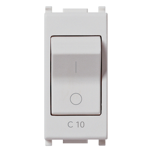 Interruttore Automatico Miniaturizzato 1P+N C10 120-230V Argento - Product Image 1