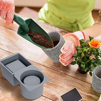 Moules et formes en béton pour jardinière en silicone Moules pour pots de fleurs en ciment