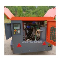 Compresseur d'air portatif de moteur diesel de vis 37kw 50hp 7bar 185 Cfm APCOM diesel minier pour le compresseur d'air