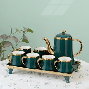 Wholesale tea <b>set</b> packages - luxurious new style, high-end ceramic water <b>cups</b>, teapots and tea <b>cups</b> <b>set</b> - Product Image 3
