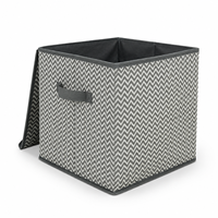 Boîte de rangement pliable en tissu écologique, résistante à l'eau et compatible lave-vaisselle, avec poignées, pour l'organisation de la maison et des placards.