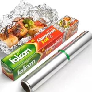 China Factory 8011falcon Aluminium Foil Paper Tinfoil Roll Price Household Food Packaging Aluminum Foil Manufacturer