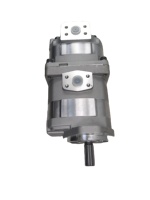 Bomba Hidráulica Komatsu 705-51-20170 SAL 32+25, Desplazamiento de 12 cm, 5 HP para Cargadora de Ruedas WA250-6, Bomba de Engranajes para Maquinaria de Construcción