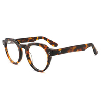 Nouvelles montures de lunettes rouges tendance pour femmes, monture de haute qualité unisexe, anti-lumière bleue, montures de lunettes rondes en acétate 2026