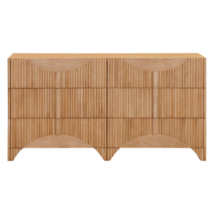 HAVASU Collection Wooden Bedroom Living Room Eco-Friendly Home Furniture Factory Price Wooden Dresser 6 Drawers - Product Image 1