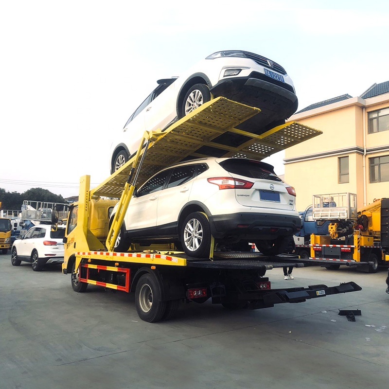 Foton 4x2 Road Vehicle Recovery Truck 2 Cars Fully Landed Doubled Deck Wrecker Tow Truck · image 5
