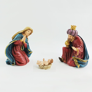Figura de Resina del Niño Jesús con Cuna, Artesanía Religiosa, Regalo, CT21R19, Venta al Por Mayor - Product Image 3
