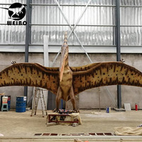Ayarlanabilir Metal ve Silikon Çelikten Yapılmış Dinozor (Pterozor) Robotu, Macera Parkları ve Alışveriş Merkezleri İçin Açık ve Kapalı Alanlarda Kullanım Amaçlı