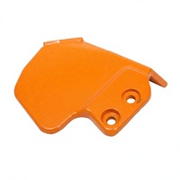 Support de tondeuse à gazon usiné en fonte gris-orangée de la fonderie Shengri, composant de machine agricole, usinage sur mesure