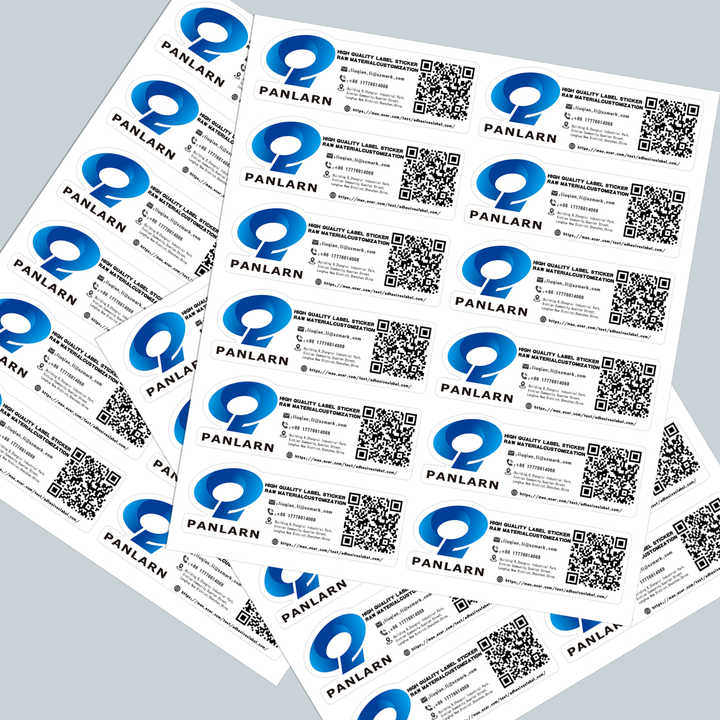 Factory Custom QR Code bar Code Variable Data Label Stickers Waterproof  Scratch-resistant Qr Code Stickers