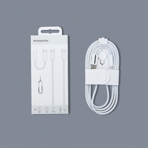 สายชาร์จเร็วแบบถักไนลอน 65W ชนิด Type C to C สำหรับ iPhone โทรศัพท์ แท็บเล็ต รองรับการชาร์จเร็ว PD พร้อมเข็มจิ้มถาดซิม - Product Image 5