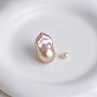 Perles baroques d'eau douce naturelles de qualité AAAA, 12-22 mm+, blanches, multicolores, violettes, grandes, irrégulières, sans trou, pour la fabrication de bijoux