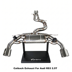 Sistema de escape Catback con válvulas de acero inoxidable Vortex Track-Ready para Audi RS3 2.5T 2016-2024, mejora de rendimiento - Product Image 1