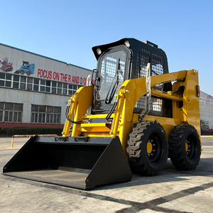 चीनी आपूर्तिकर्ताओं के नए स्टीयरिंग लोडर मिनी स्किड स्टीयरिंग लोडर थोक कॉम्पैक्ट मिनी फ्रंट लोडर ट्रैक - Product Image 3