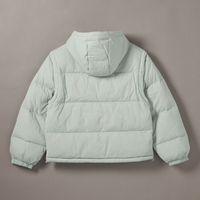 Veste d'hiver matelassée pour femme de haute qualité personnalisée avec broderie et rivets, imperméable, doublure en fourrure chaude