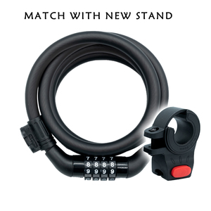 Cable de combinación para cadena de bicicleta, candado para scooter, 4 códigos - Product Image 2