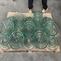 Isolateur de suspension en verre trempé de type capuchon à broche, marque Jiujin, sur mesure, pour montage suspendu haute tension en extérieur