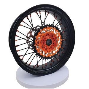 Ruedas de Aluminio Anodizado CNC para Motocicleta Todoterreno EXC <span class=keywords><strong>2022</strong></span> de 17 Pulgadas, Supermoto Racing, Alto Rendimiento, Motard 125-530cc - Product Image 6