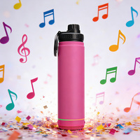 Botol Air Pintar Berinsulasi Baja Tahan Karat 22oz dengan Speaker Nirkabel Premium Kustom