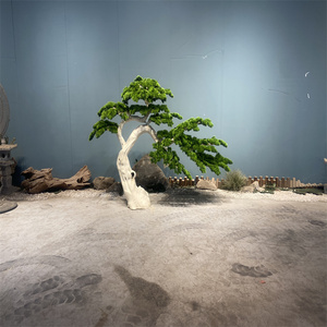 Gran jardín interior artificial Podocarpus bonsái árboles adornos de jardín simulación Pino árbol de pino artificial - Product Image 6