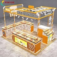 Maßgefertigter Snack-Kiosk für Einkaufszentren, Süßigkeiten- und Nuss-Präsentationsregale, Kassentheke, Acrylbox, Einzelhandels-Ausstattung