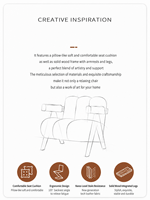 Chaise de salle à manger moderne en cuir rembourrée avec dossier, design de luxe léger pour salon, hôtel et salle de sport