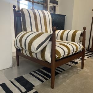 Ghế sofa đơn kiểu Mỹ cổ điển, sang trọng, thiết kế Pháp giữa thế kỷ, dành cho phòng khách gia đình, phong cách hiện đại, thư giãn. - Product Image 3