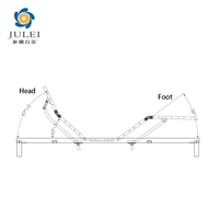 Cadre de lit électrique filaire flexible réglable à distance Queen Size avec fonction Bluetooth personnalisée pour application de villa