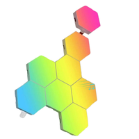 Rvb Light 3d Hexagonal Lampes Modulaire Sensible Nid d'Abeille USB Smart Hexagone Led Panel Light