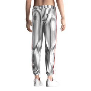 Design Sublimation Botton Stripe Pants <b>Baseball</b> Youth Wear <b>Baseball</b> Pants Men - Product Image 6