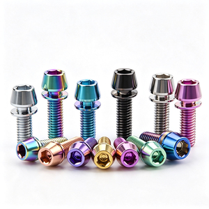 5/16" Metric High Strength Zinc Plated Aluminium Cycling Tapered Head Hex Socket Bike <b>Screws</b> Bolt Fastener for - Product Image 1