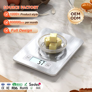 Timbangan Dapur Digital Stainless Steel 5Kg 11Lb <span class=keywords><strong>D</strong></span> 1G Desain Baru Dengan Layar LCD - Product Image 1