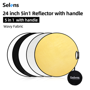 Selens 5 en 1 SLR4-5in1H_60cm Portable Cercle Réflecteur Rond avec Poignée <span class=keywords><strong>pour</strong></span> Photographie <span class=keywords><strong>Photo</strong></span> Studio Éclairage Extérieur - Product Image 5