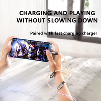 UC019 Led colorido Universal 3 en 1 Cable Usb 3A carga rápida Usb C Cable para cargador de teléfono productos de tendencia 2026 recién llegados