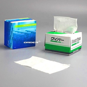 Lingettes délicates antistatiques sans peluches 100 % pâte de bois écologiques 19 g/m² pour le dépoussiérage optique des salles d'étude - Product Image 4
