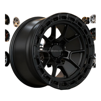 Nouvelles jantes HZR concaves en alliage d'aluminium forgé Beadlock 5x115 30mm ET Gris Anthracite Finition Usinée Adaptation Universelle pour Drag Racing