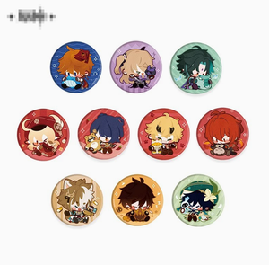 Authentique pendentif en peluche modèle militaire MiHoYo <span class=keywords><strong>Genshin</strong></span> Impact, badge autoportant Venti Zhongli Xiang pour bébés de 0 à 6 mois - Product Image 5