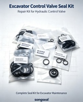 Kit de réparation de joints de soupape de commande d'excavatrice, ensemble de joints de soupape principale, joint d'étanchéité pour CAT Komatsu Hitachi Hyundai Kobelco