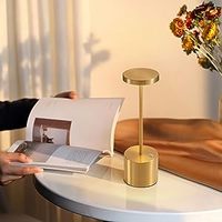 Lampe de table décorative à intensité variable avec batterie rechargeable sans fil minimalisme européen pour la lecture