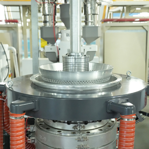 เครื่องเป่าฟิล์ม PE สามชั้นพร้อมการกระจายแบบสม่ำเสมอเครื่องอัดรีดฟิล์มหดเครื่องทำถุงพลาสติก - Product Image 2