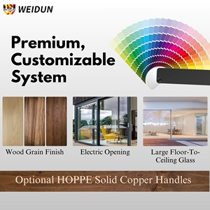 <span class=keywords><strong>Porte</strong></span> <span class=keywords><strong>coulissante</strong></span> moderne en aluminium série WEIDUN 127, double vitrage à rupture de pont thermique, <span class=keywords><strong>porte</strong></span> de patio, fournisseur OEM, taille personnalisée en usine - Product Image 6