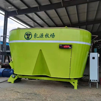 Mélangeur vertical électrique TMR pour aliments du bétail, stationnaire, multi-matériaux, équipement agricole