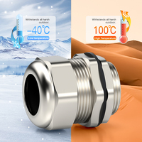 Presse-étoupe métallique basse tension en laiton, certifiée CE RoHS IP68, filetage M12-M63, certifiée ISO9001, marque Hoonsun pour usage industriel