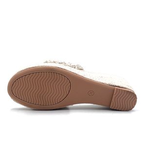 Vente en gros de sandales <span class=keywords><strong>compensées</strong></span> à talon moyen pour femmes, élégantes, mode été, en caoutchouc, personnalisées, décontractées, à plateforme - Product Image 6