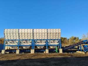 Máquina Dosificadora de Agregados de Acero SDDOM de 25m3, Tolva de Almacenamiento de Agregados con Pesaje por Separado y Acumulación - Product Image 3